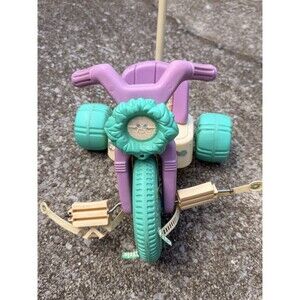 Vintage Cabbage Patch Kids Walk Behind Big Wheel Bike 1985
